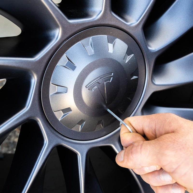 StanceMagic Wheel Center Cap Removal Tool Wheel Lug Nut Cover Bolt Cover Cap Hook Trim Puller Steel, Compatible with Tesla Volkswagen Audi - Pack of 2 - Image 5